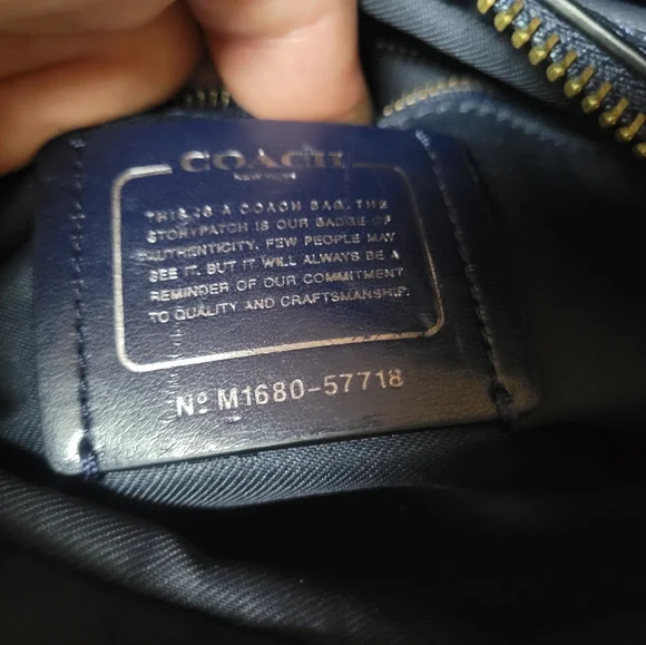 Coach Croc Embossed Leather Brooklyn 28 Caryall - Picture 12 of 16